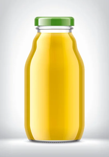 Botella Vidrio Con Jugo Fondo — Foto de Stock