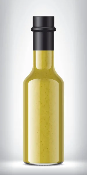 Bottiglia Vetro Con Stagnola Sfondo — Foto Stock