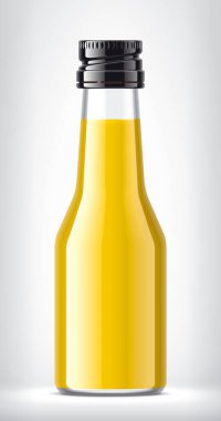 Arka planda cam şişeler. 