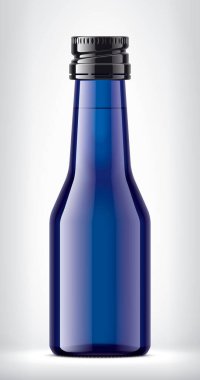 Arkaplanda renkli cam şişeler. 