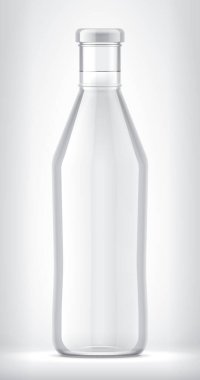 Arkaplanda Cam Şişe. 