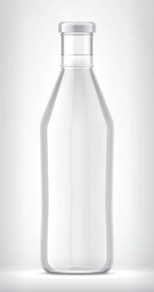 Botella Vidrio Sobre Fondo —  Fotos de Stock