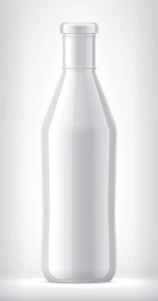Vit Flaska Bakgrunden — Stockfoto