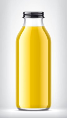 Arkaplanda Cam Şişe. 