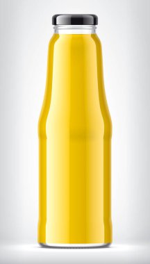 Arkaplanda Cam Şişe. 