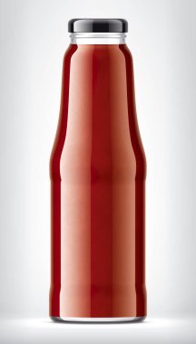 Arkaplanda Cam Şişe. 