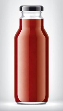 Arkaplanda Cam Şişe. 