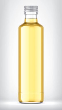 Arkaplanda Cam Şişe. 