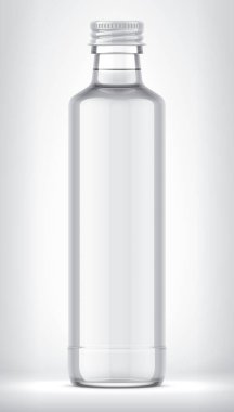 Arkaplanda Cam Şişe. 