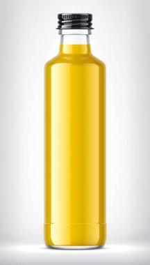 Arkaplanda Cam Şişe. 