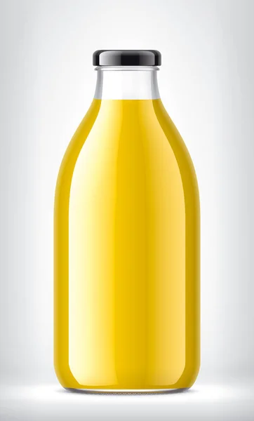 Bottiglia Vetro Sfondo Rendering — Foto Stock