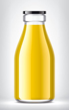 Arkaplanda Cam Şişe. 