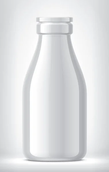 Botella Blanca Sobre Fondo — Foto de Stock