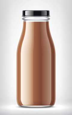 Arkaplanda Cam Şişe. 