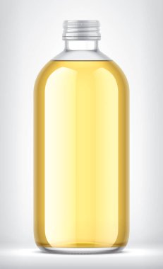 Arkaplanda Cam Şişe. 