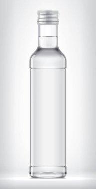 Arkaplanda Cam Şişe. 