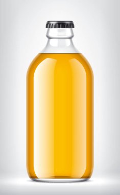 Arkaplanda Cam Şişe. 