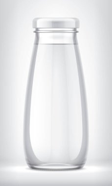 Arkaplanda Cam Şişe. 