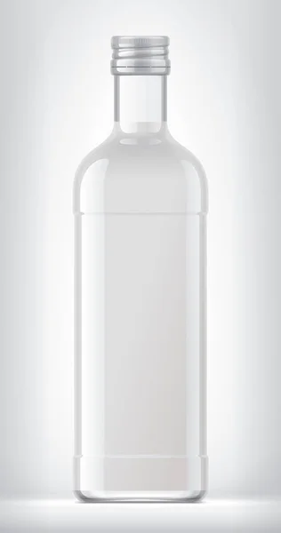 Стеклянная Бутылка Заднем Плане Рендеринг — стоковое фото