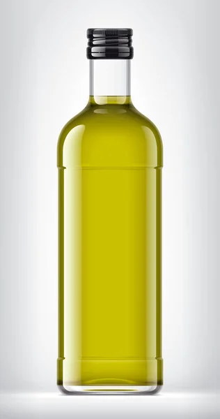 Стеклянная Бутылка Заднем Плане Рендеринг — стоковое фото