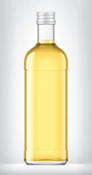 Glasflasche Auf Hintergrund Vorhanden Darstellung — Stockfoto