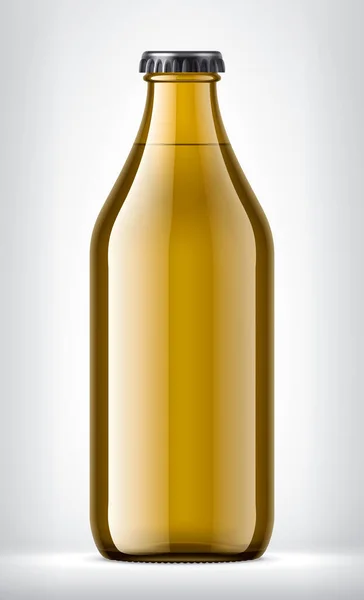 Botella Vidrio Color Sobre Fondo — Foto de Stock