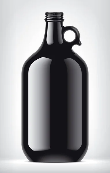 Черная Бутылка Заднем Плане — стоковое фото
