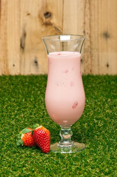 Strawberry milk shake — Stockfoto