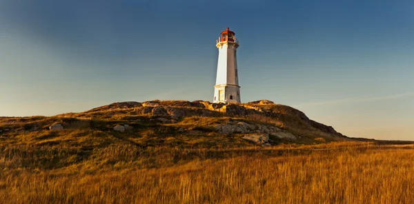 Lighthouse in beautiful colors during a sunset — Stock Photo, Image