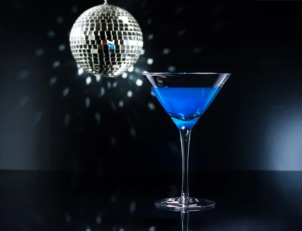 Cocktail Blue Martini — Foto Stock