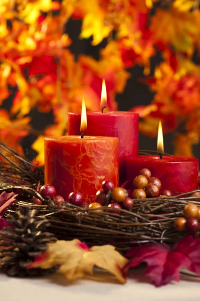 Candele d'autunno — Foto Stock