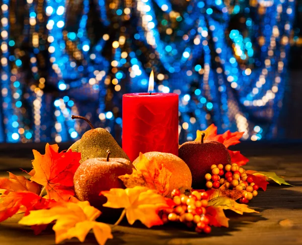 Herfst kaarsen — Stockfoto