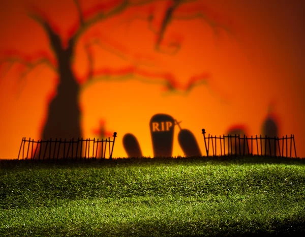 Halloween landschap — Stockfoto