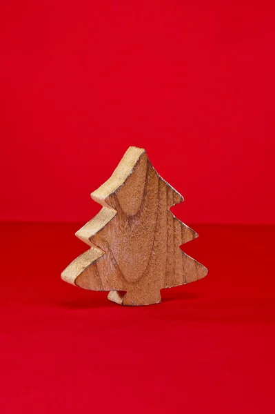 Wood cut shape Christmas tree — Stock Photo, Image