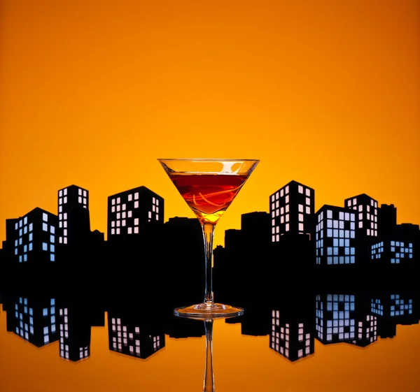 Metropolis Manhattan Cocktail — Stockfoto