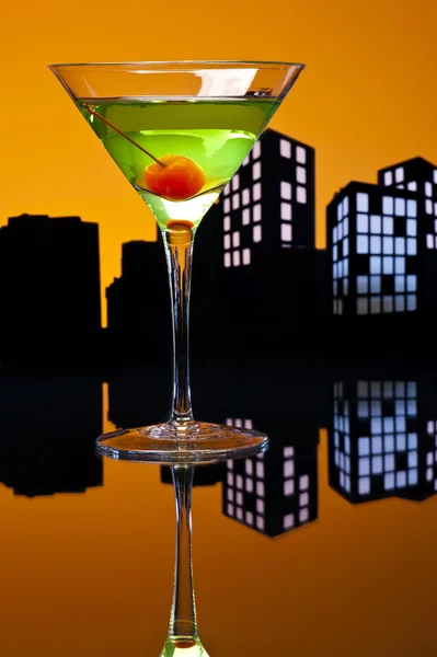 Metropole jablečné martini — Stock fotografie