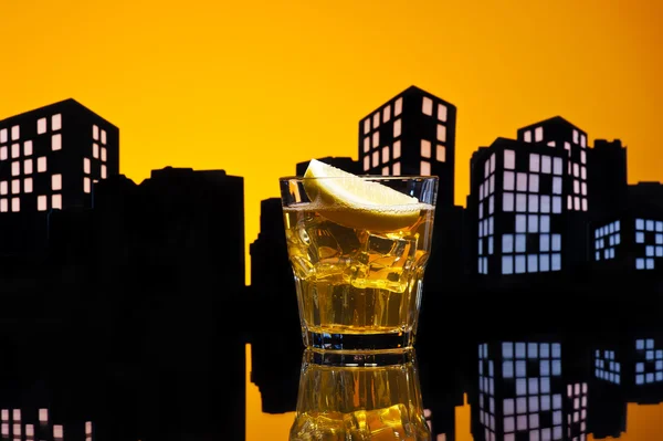 Metropolis Whisky sour cocktail — Stock Photo, Image