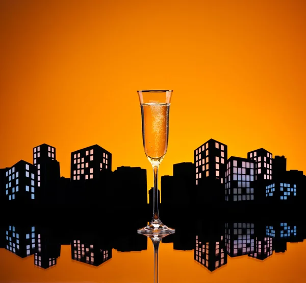 Metropolis Champagne cocktail — Stock Photo, Image