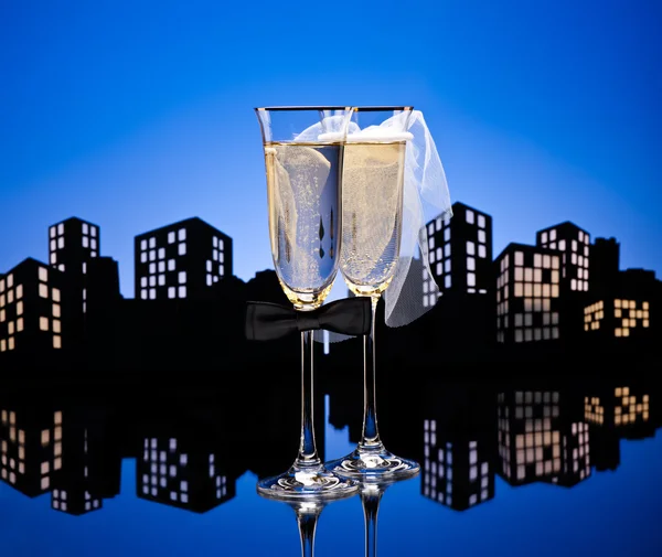 Metropolis Champagne cocktail Lesbian — Stock Photo, Image