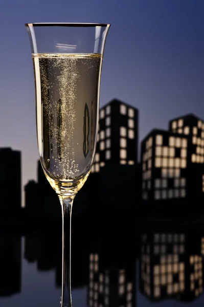 Metropolis şampanya kokteyli — Stok fotoğraf