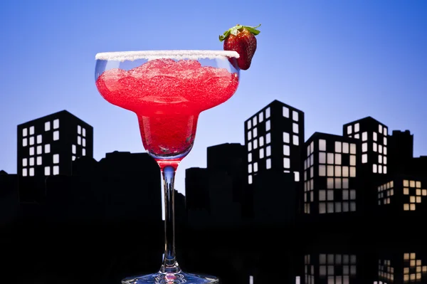 Metropolis strawberry Margarita cocktail — Stock Photo, Image