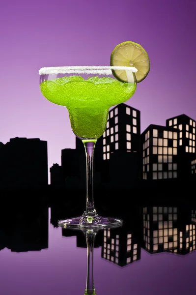 Margarita metropole zelený koktejl — Stock fotografie