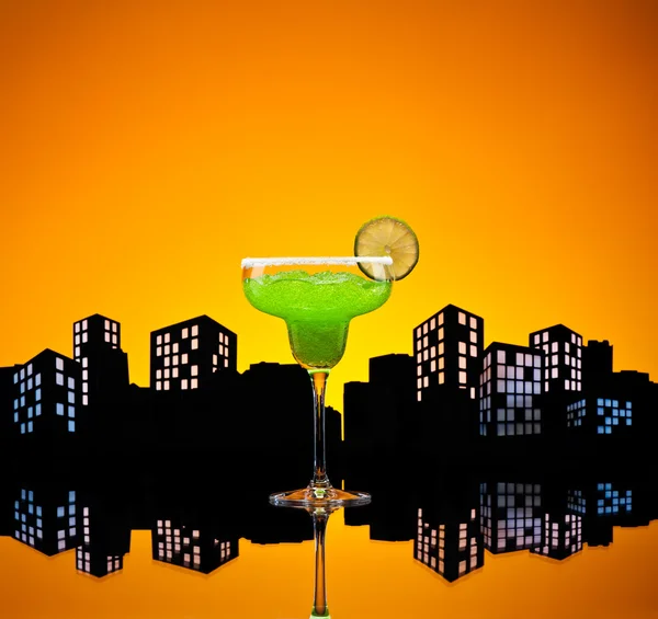 Metropolis verde Margarita cocktail — Fotografia de Stock