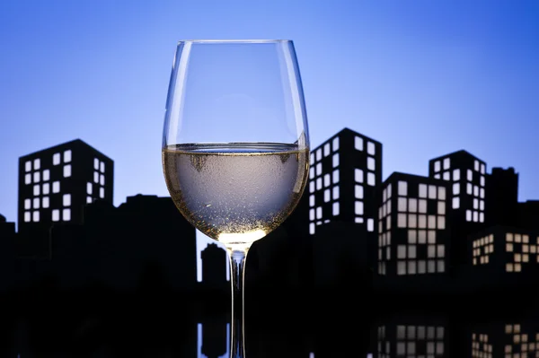Metropolis Vinho Branco — Fotografia de Stock