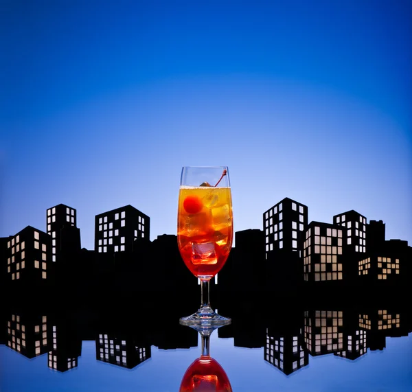 Metropolis Tequila Sunrise cocktail — Stock Photo, Image