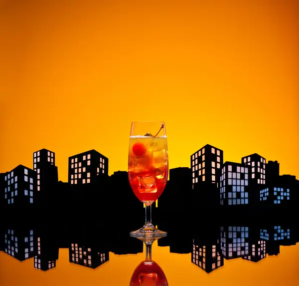 Metropolis Tequila Sunrise cocktail — Stock Photo, Image