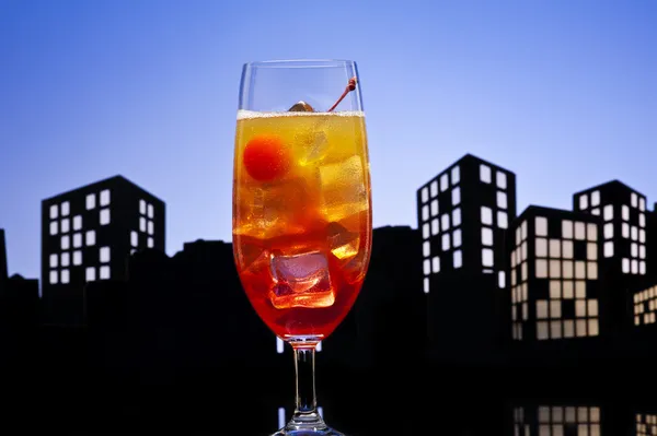 Metropolis Tequila Sunrise cocktail — Stock Photo, Image