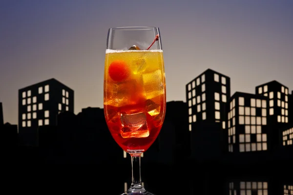 Metropolis Tequila Sunrise cocktail — Stock Photo, Image