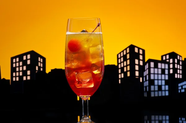 Metropolis Tequila Sunrise cocktail — Stock Photo, Image