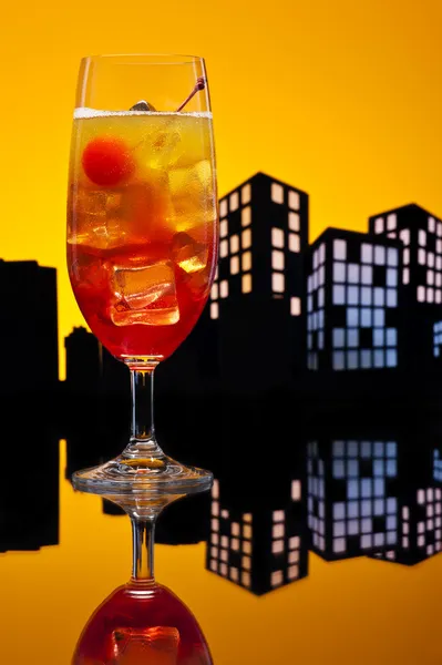 Metropolis Tequila Sunrise cocktail — Stock Photo, Image